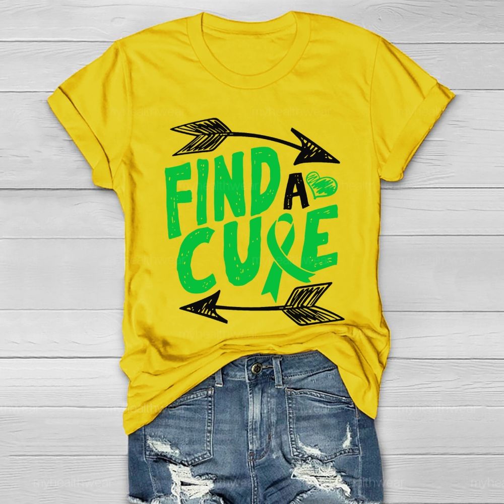 Find Cure Green Ribbon Healthwear T-shirt