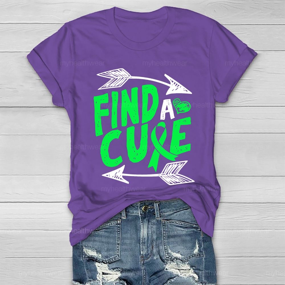 Find Cure Green Ribbon Healthwear T-shirt