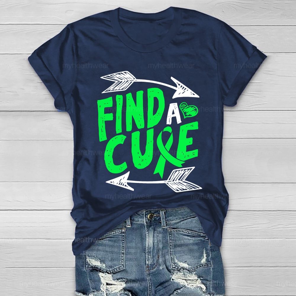 Find Cure Green Ribbon Healthwear T-shirt