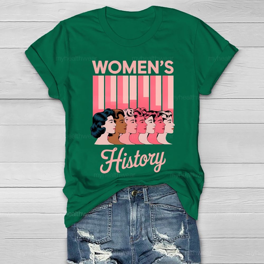Women's History Portrait Graphics Healthwear T-shirt