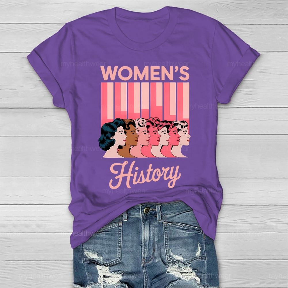 Women's History Portrait Graphics Healthwear T-shirt