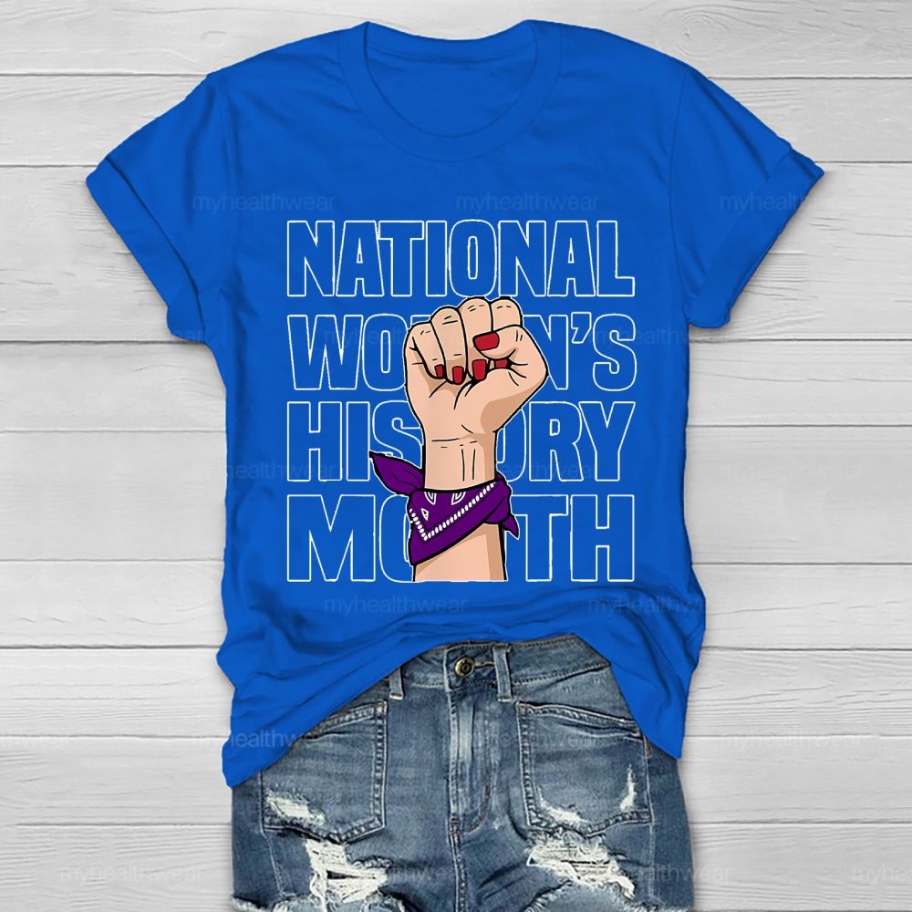 National Women's History Month Healthwear T-shirt