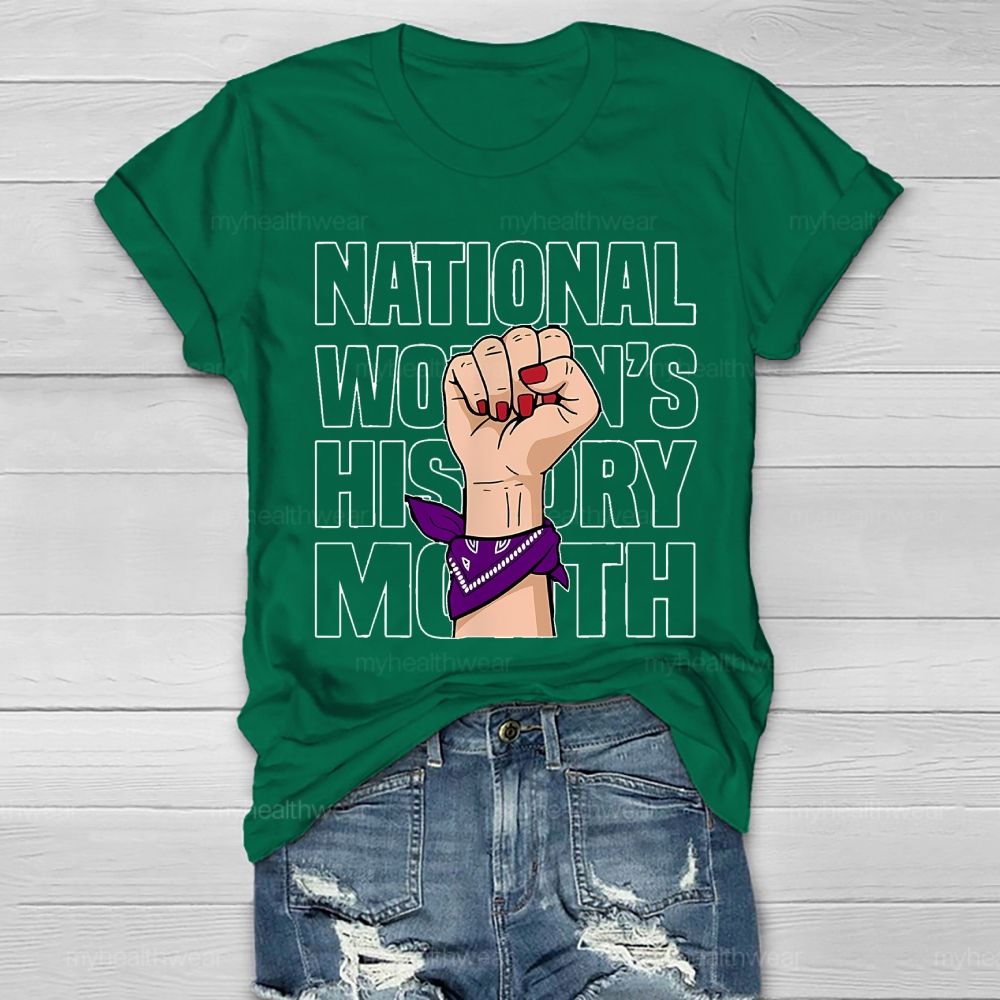 National Women's History Month Healthwear T-shirt