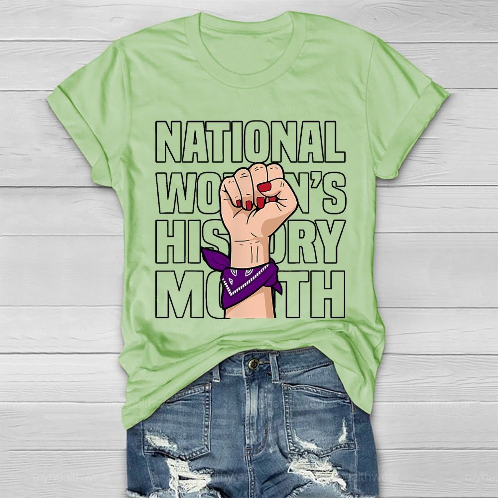 National Women's History Month Healthwear T-shirt