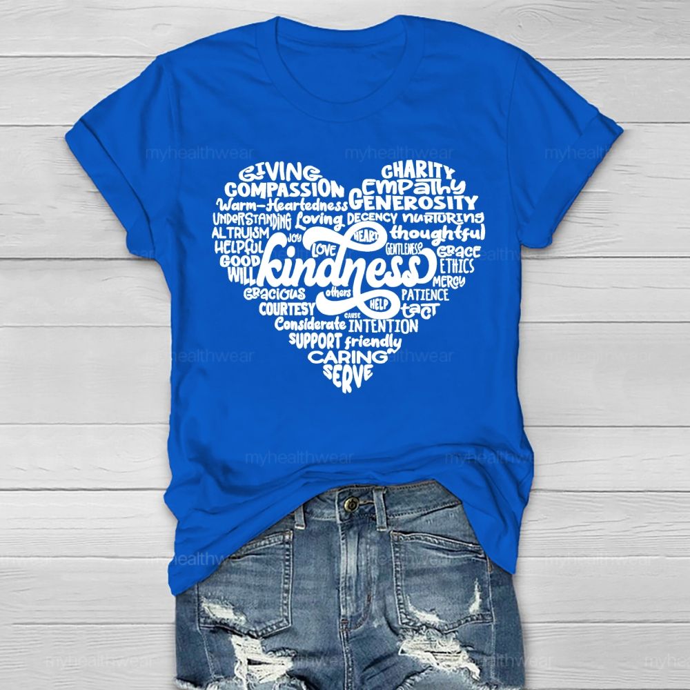 Kindness Giving Compassion Love Letters Healthwear T-shirt