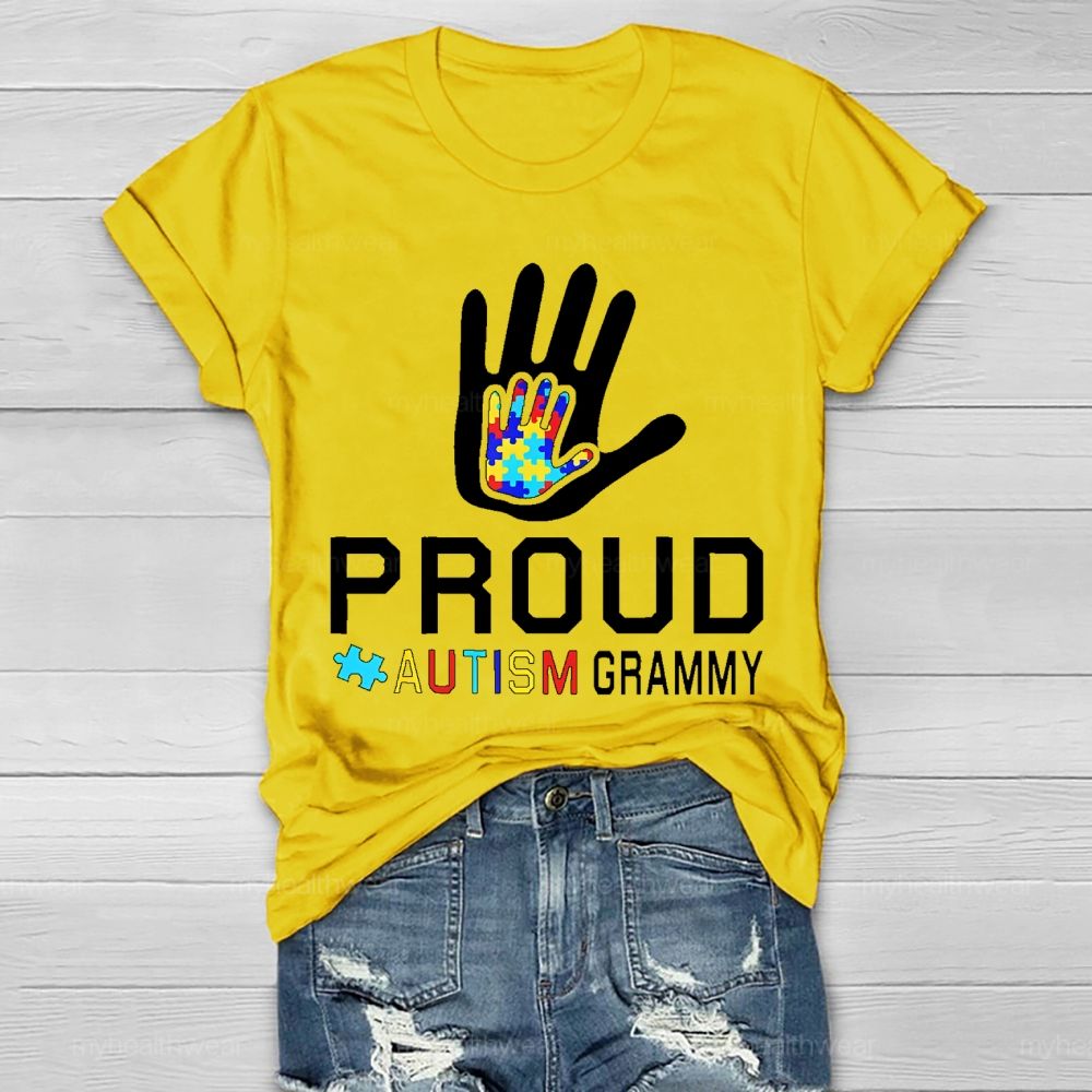 Proud Autism Grammy Healthwear T-shirt