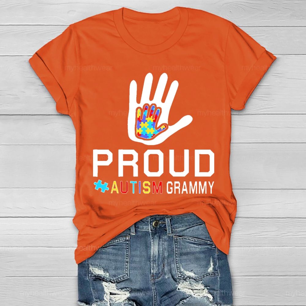 Proud Autism Grammy Healthwear T-shirt