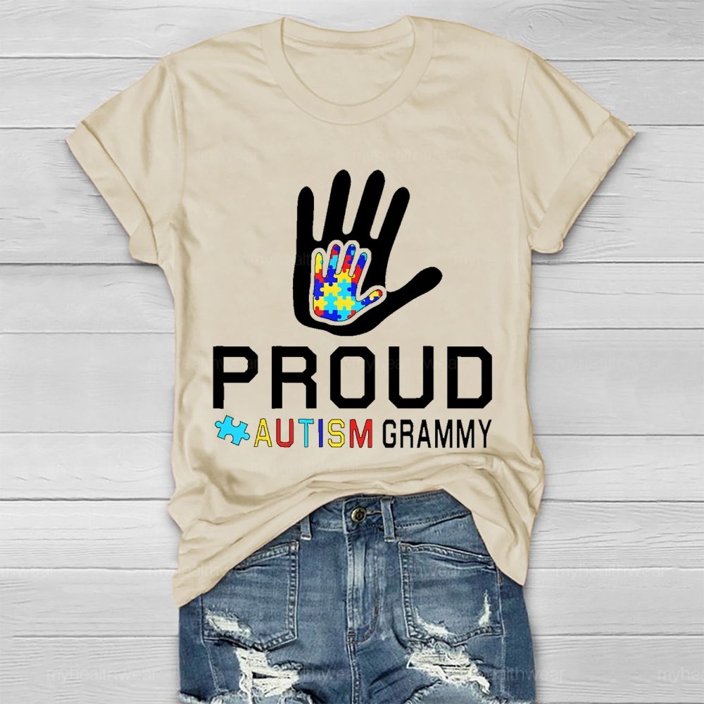 Proud Autism Grammy Healthwear T-shirt