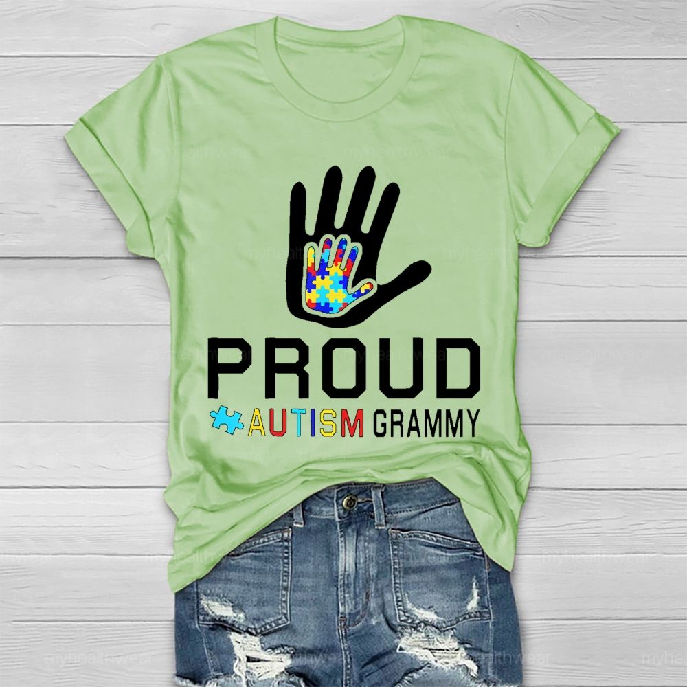 Proud Autism Grammy Healthwear T-shirt