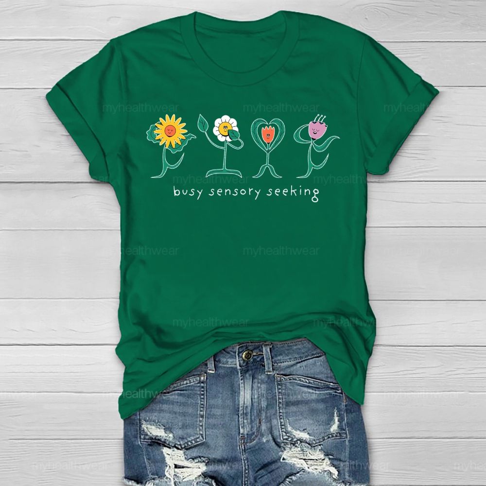 Busy Sensory Seeking Healthwear T-shirt