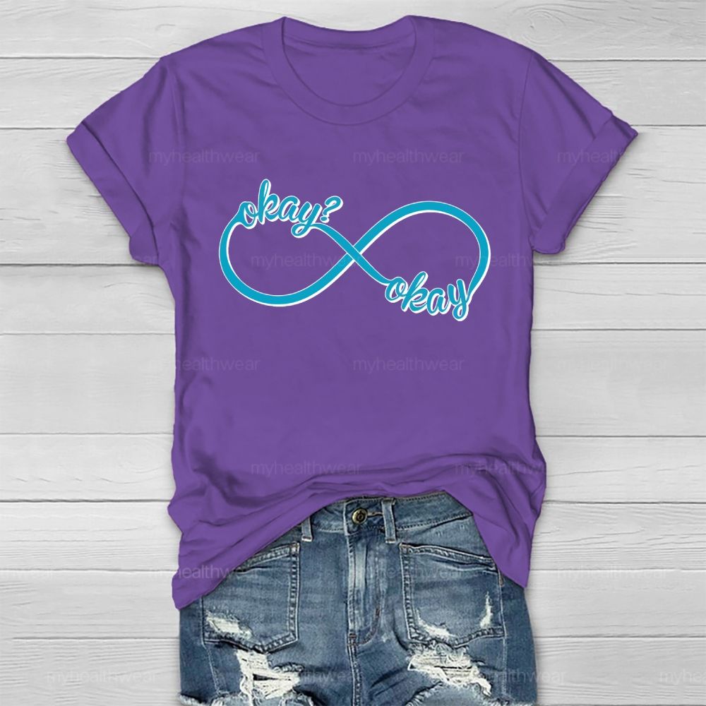 Okay Okay Infinity Symbol Healthwear T-shirt