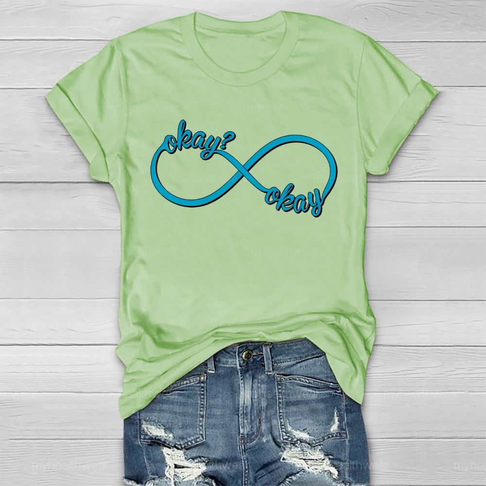 Okay Okay Infinity Symbol Healthwear T-shirt