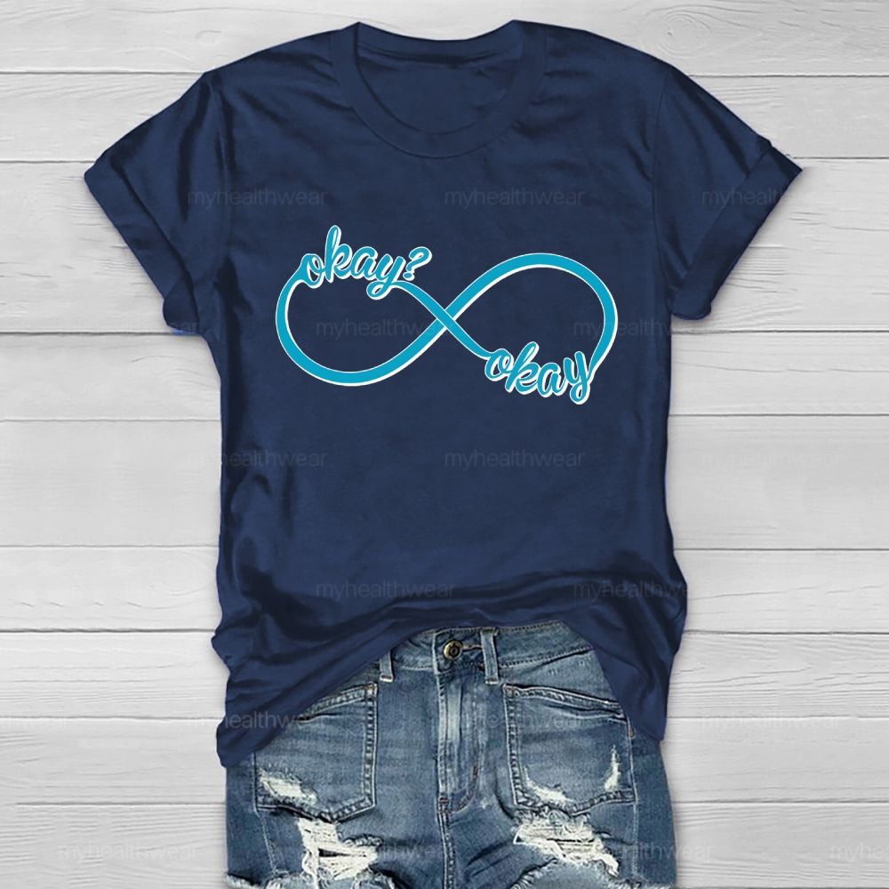 Okay Okay Infinity Symbol Healthwear T-shirt