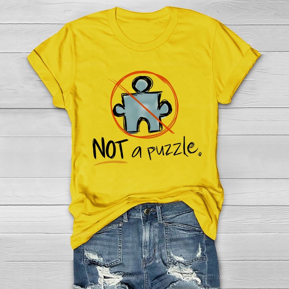 Not A Puzzle Autism Graphics Healthwear T-shirt
