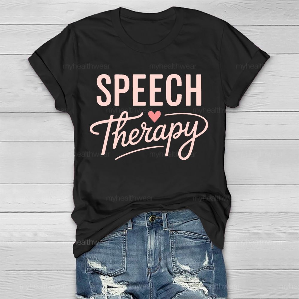 Speech Therapy Love Letters Healthwear T-shirt