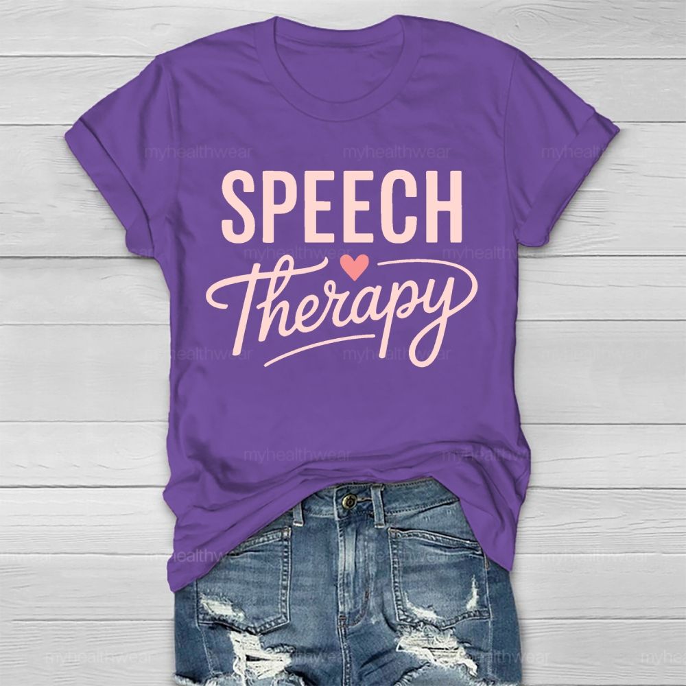 Speech Therapy Love Letters Healthwear T-shirt