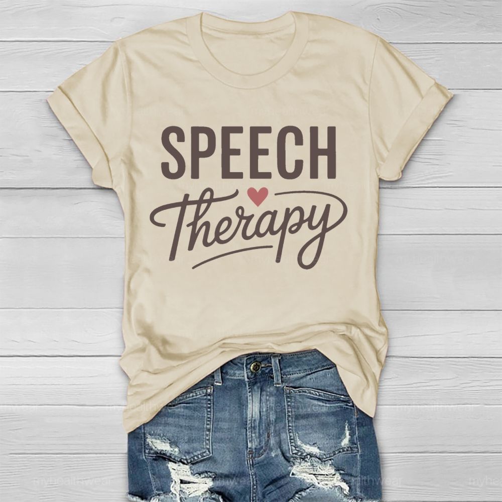 Speech Therapy Love Letters Healthwear T-shirt