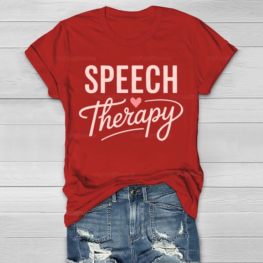 Speech Therapy Love Letters Healthwear T-shirt