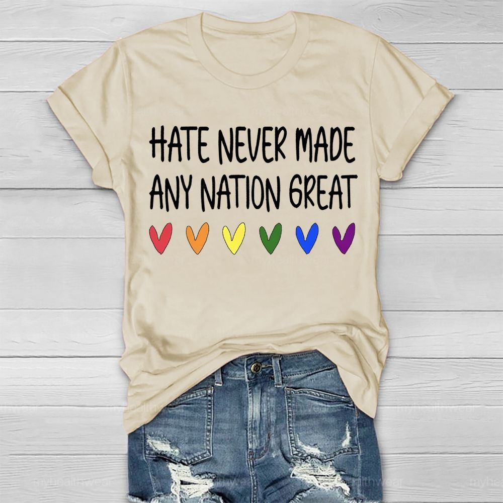 Hate Never Made Any Nation Great Healthwear T-shirt