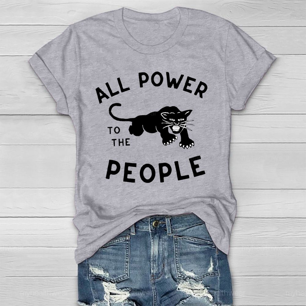 All Power To The People Healthwear T-shirt
