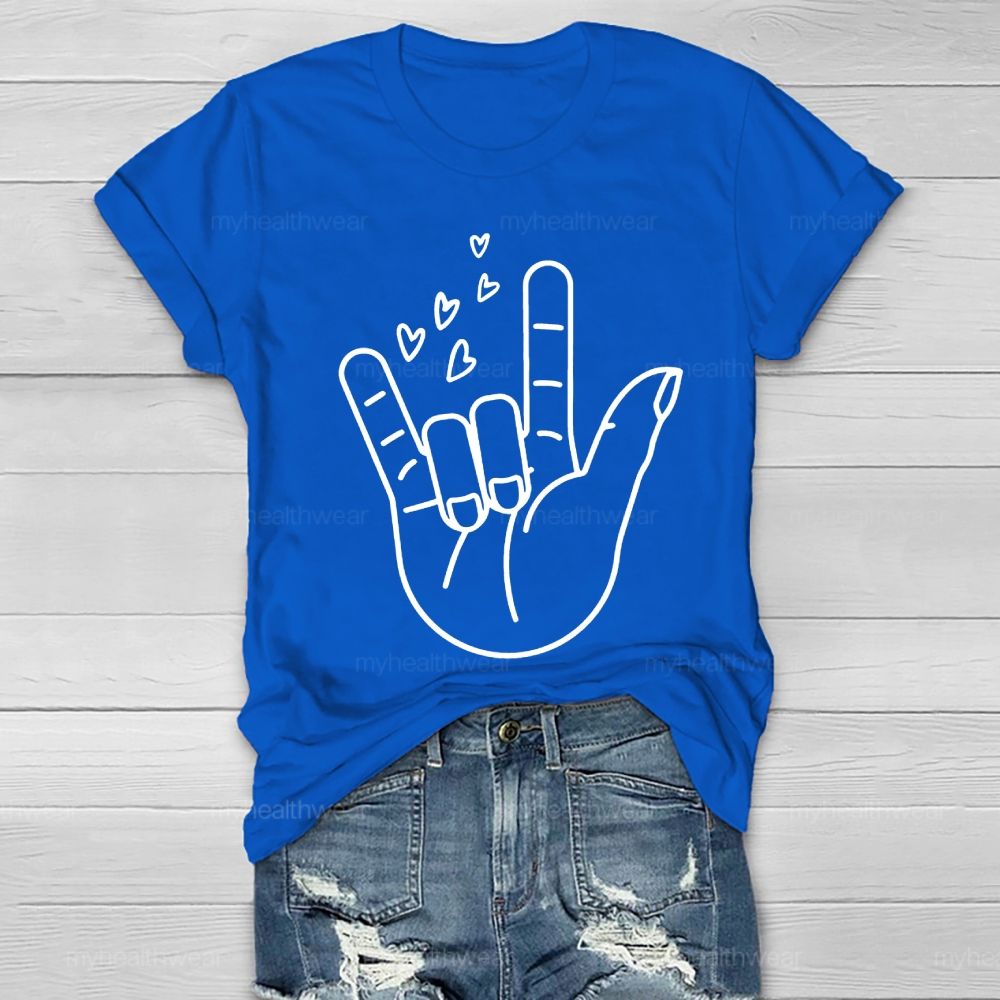 Love Gesture Heart Healthwear T-shirt