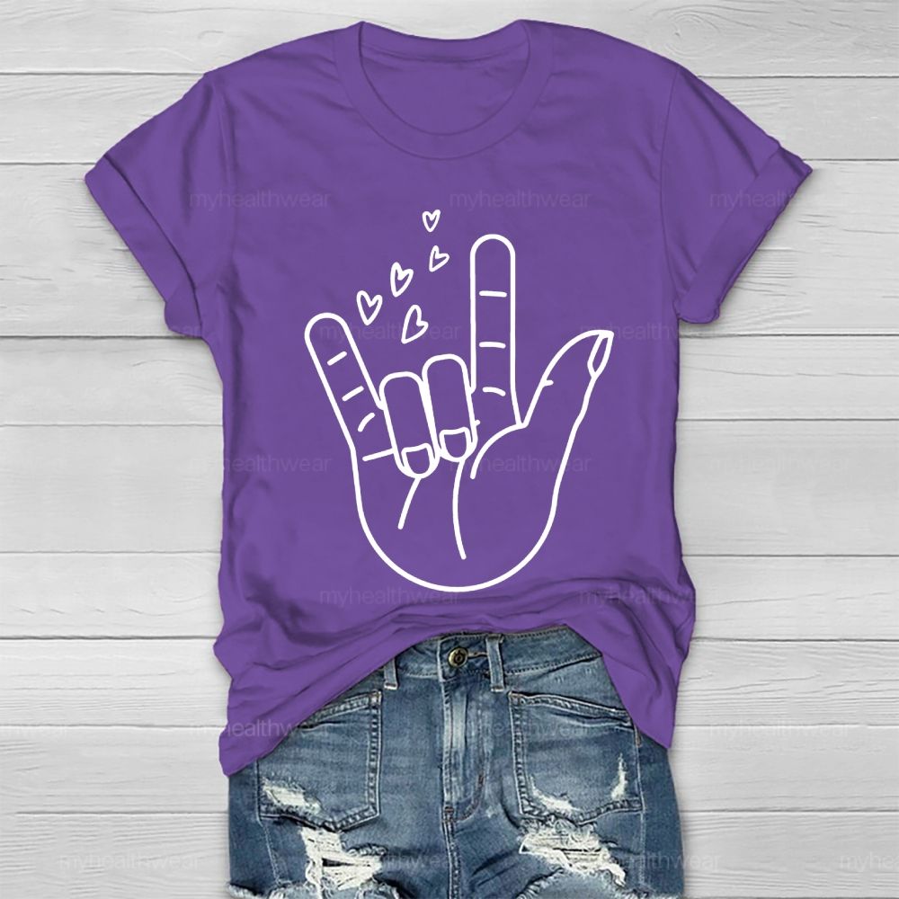 Love Gesture Heart Healthwear T-shirt