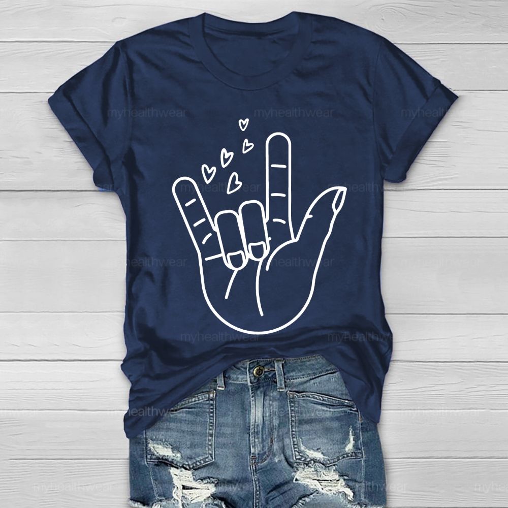 Love Gesture Heart Healthwear T-shirt
