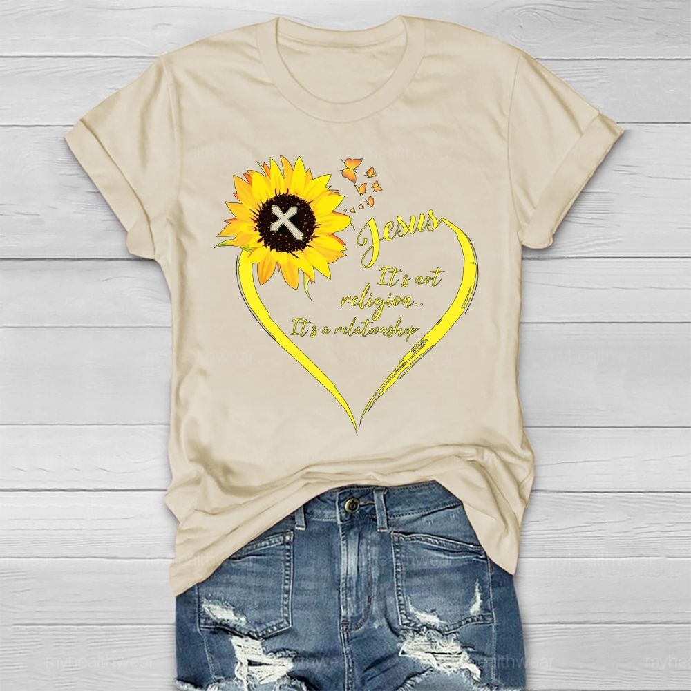 Jesus It Is Not Religion It's A Relationship Healthwear T-shirt