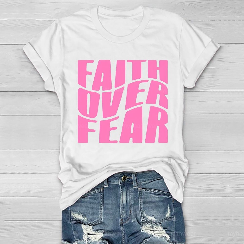 Faith Over Fear Christian Healthwear T-shirt