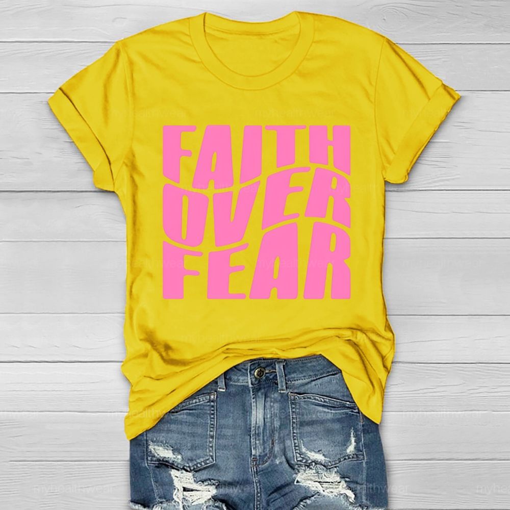 Faith Over Fear Christian Healthwear T-shirt