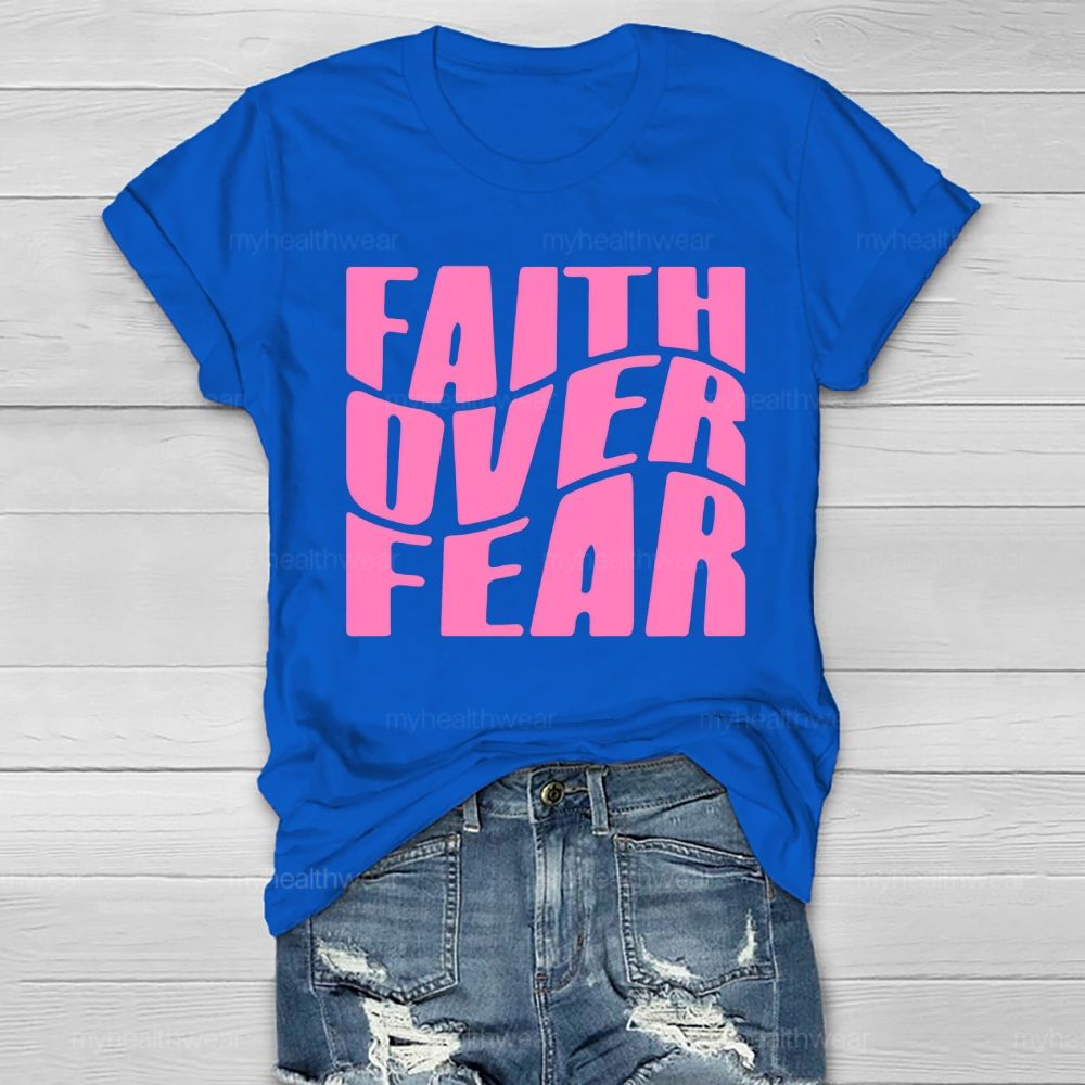 Faith Over Fear Christian Healthwear T-shirt