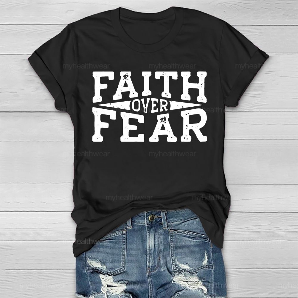 Faith Over Fear Christian Healthwear T-shirt