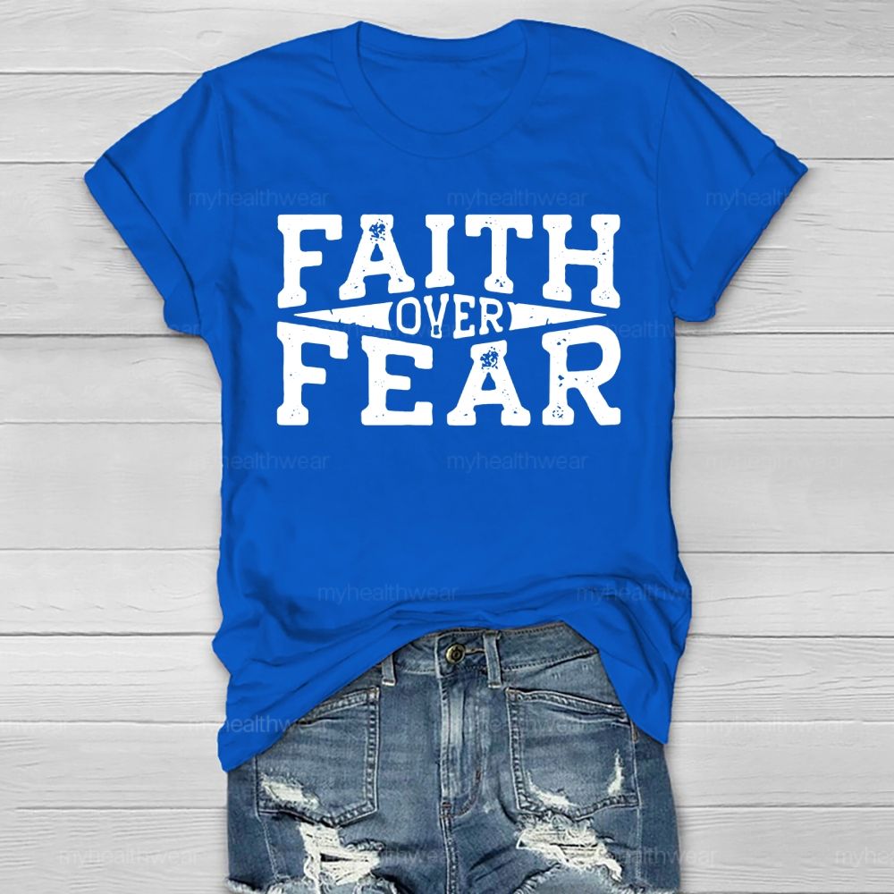 Faith Over Fear Christian Healthwear T-shirt