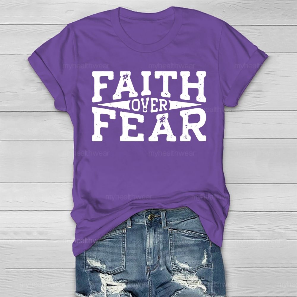 Faith Over Fear Christian Healthwear T-shirt