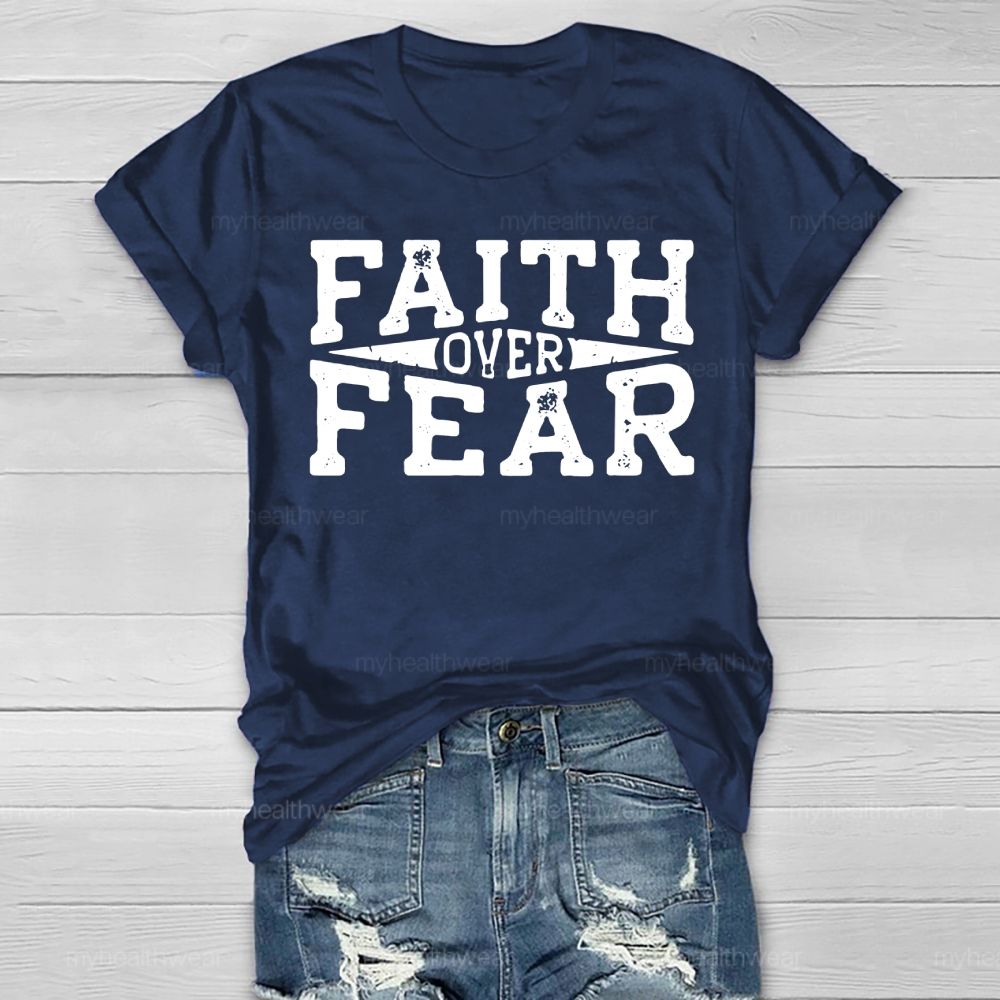 Faith Over Fear Christian Healthwear T-shirt