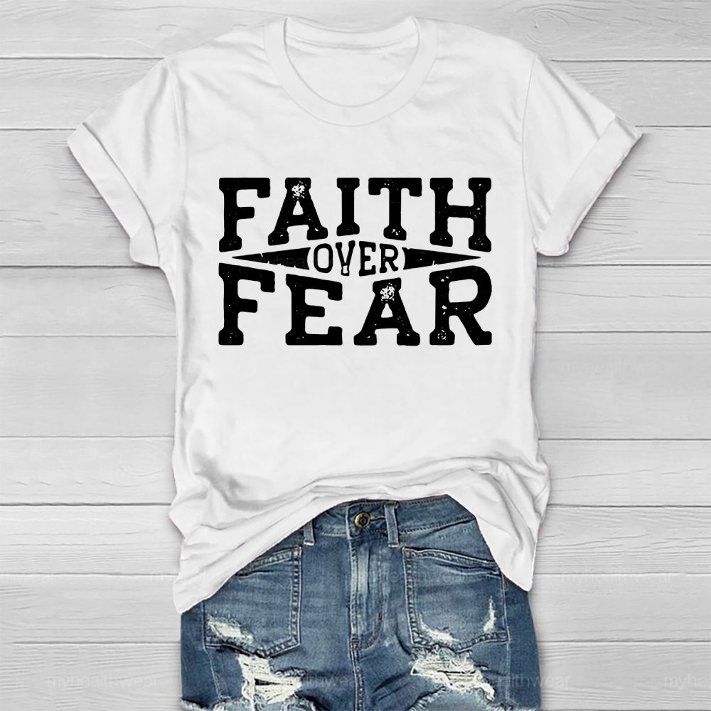 Faith Over Fear Christian Healthwear T-shirt