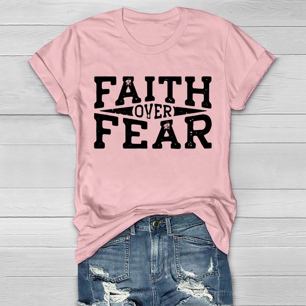 Faith Over Fear Christian Healthwear T-shirt