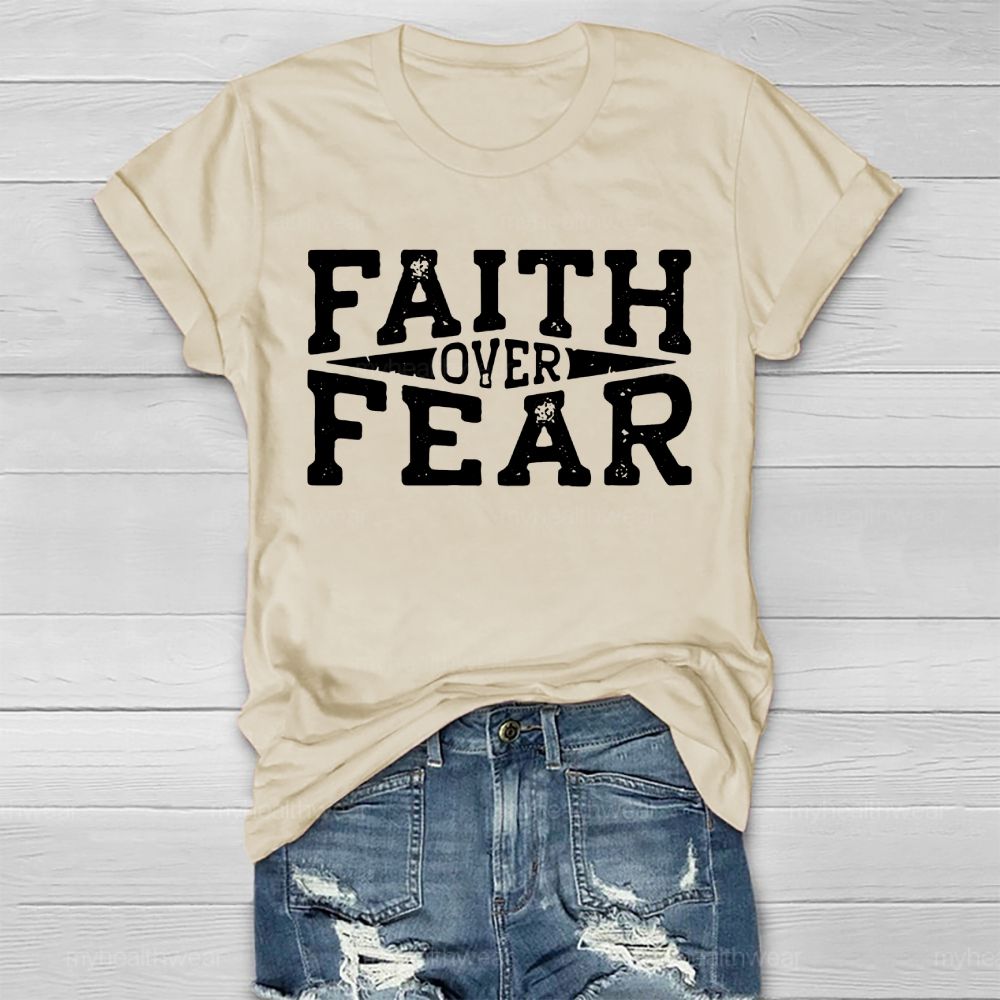 Faith Over Fear Christian Healthwear T-shirt