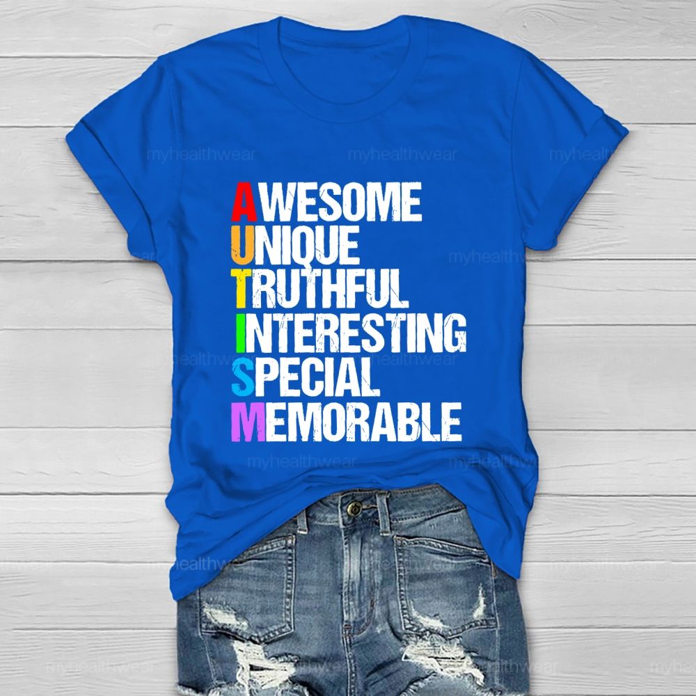 Awesome Unique Truthful Interesting Special Memorable Healthwear T-shirt
