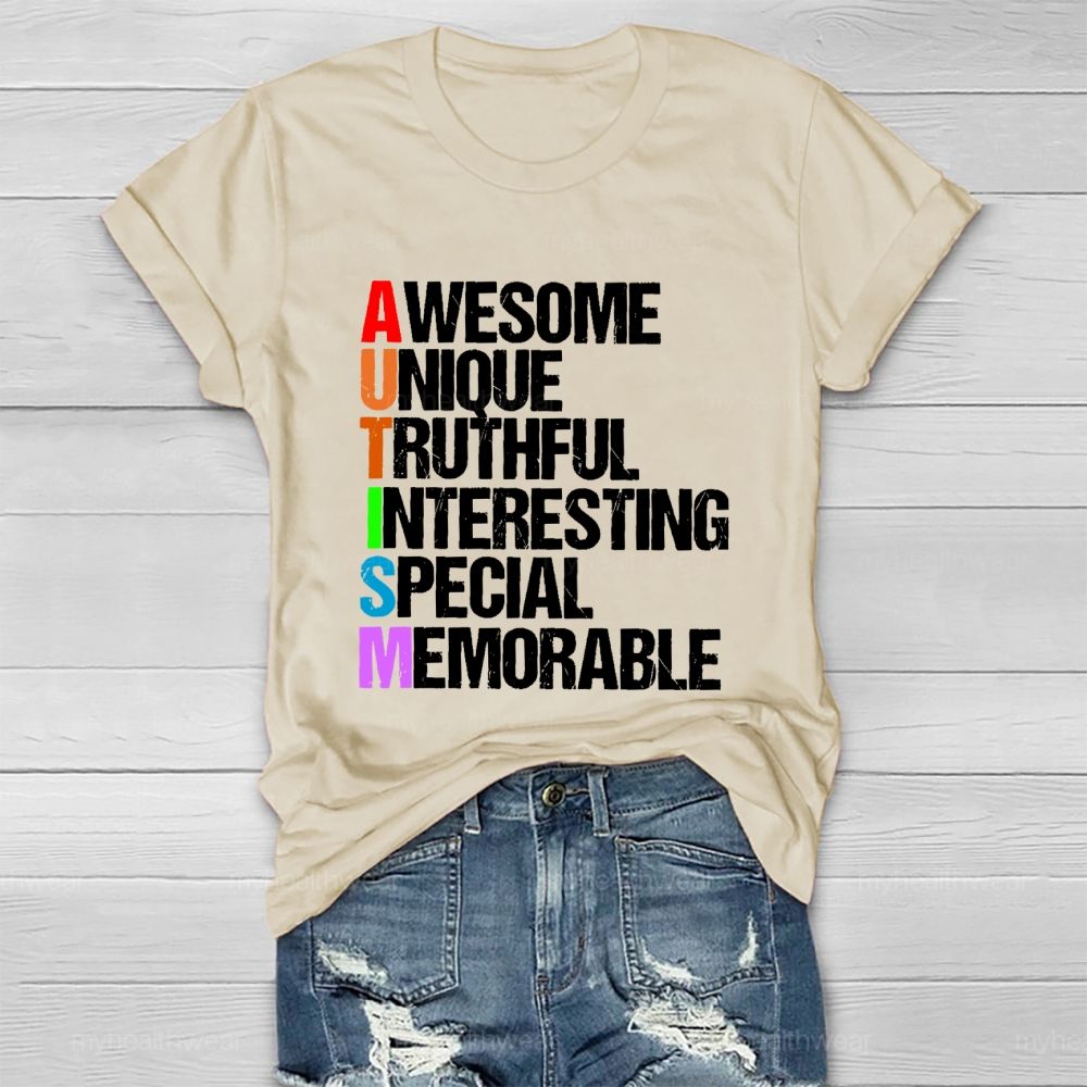Awesome Unique Truthful Interesting Special Memorable Healthwear T-shirt