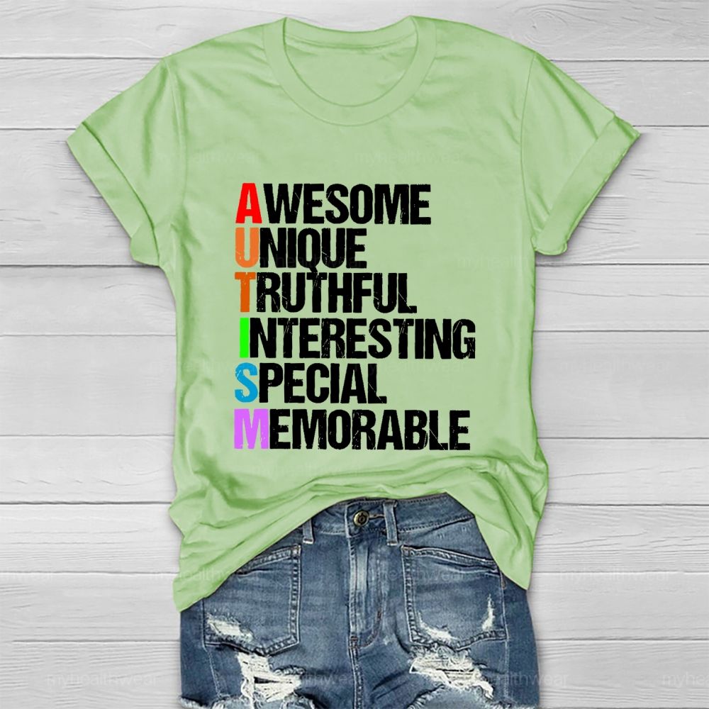 Awesome Unique Truthful Interesting Special Memorable Healthwear T-shirt