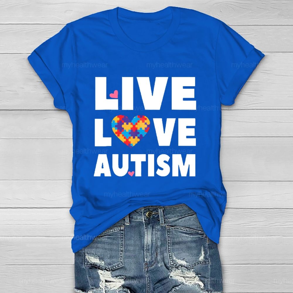Live Love Autism Healthwear T-shirt