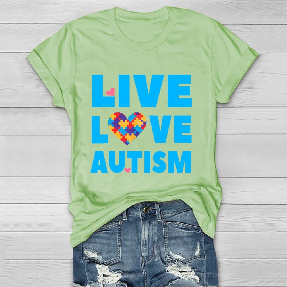 Live Love Autism Healthwear T-shirt