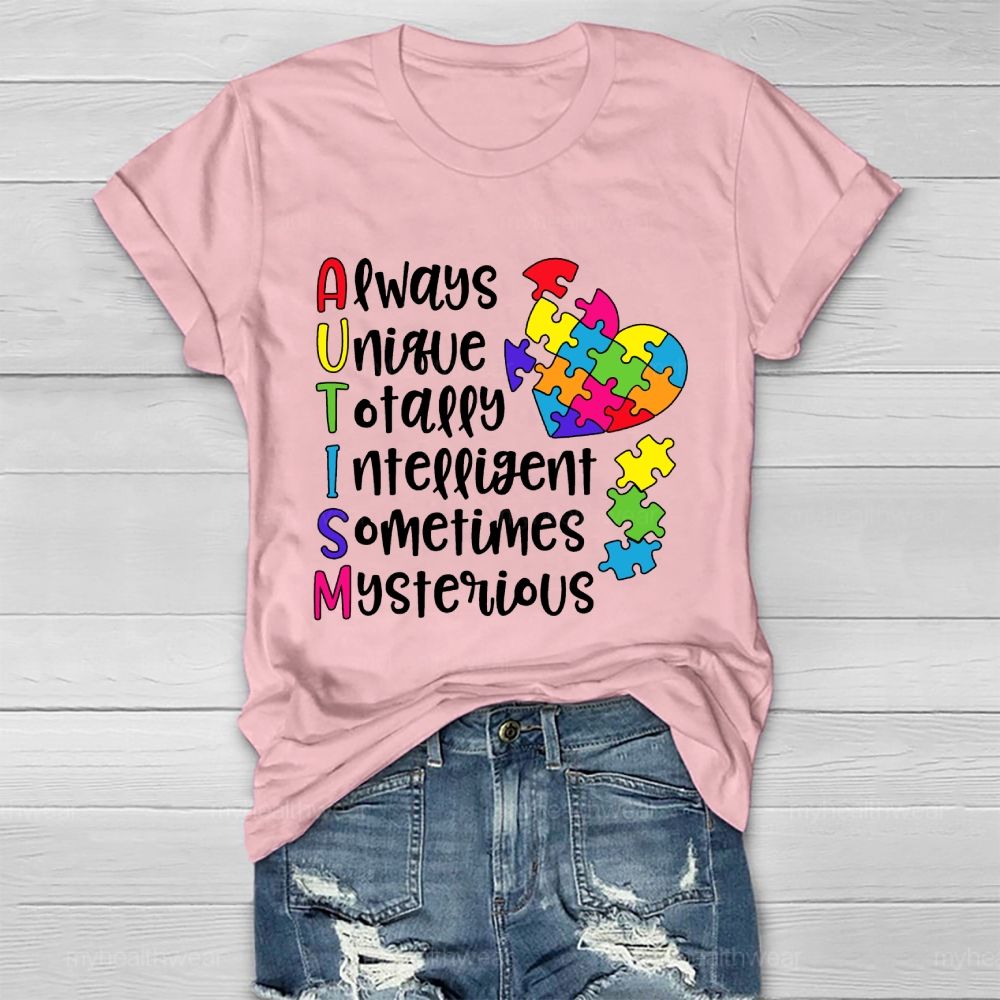 Always Unique Totally Intelligent Sometimes Mysterious Healthwear T-shirt