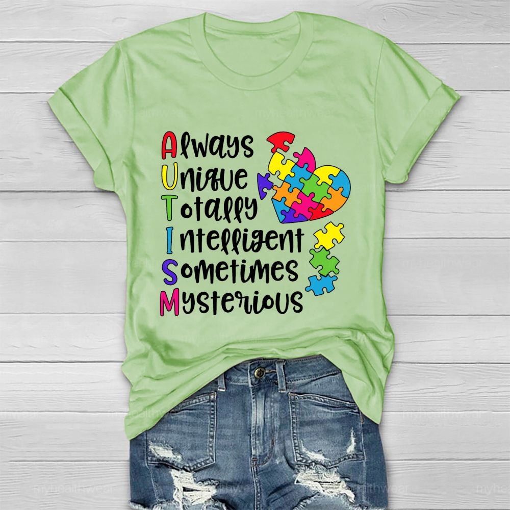 Always Unique Totally Intelligent Sometimes Mysterious Healthwear T-shirt
