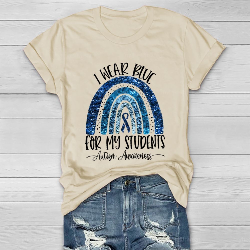 I Wear Blue For My Students Healthwear T-shirt