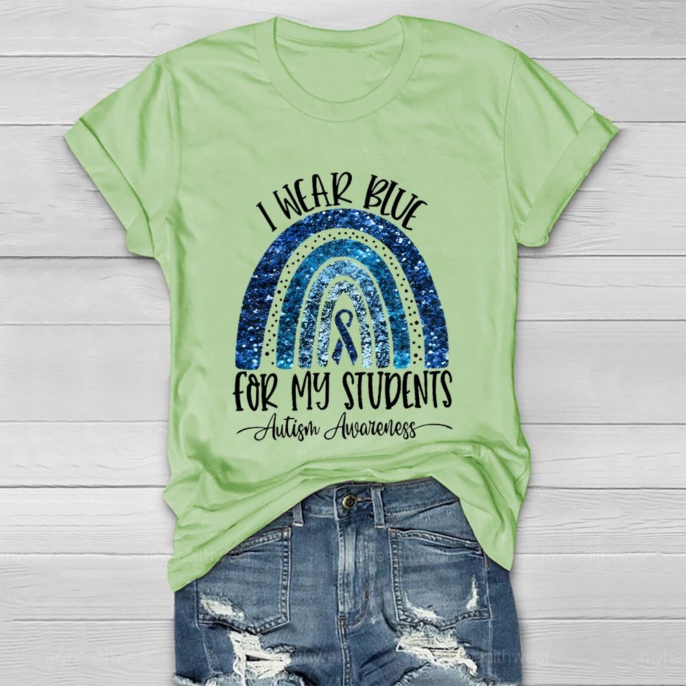 I Wear Blue For My Students Healthwear T-shirt