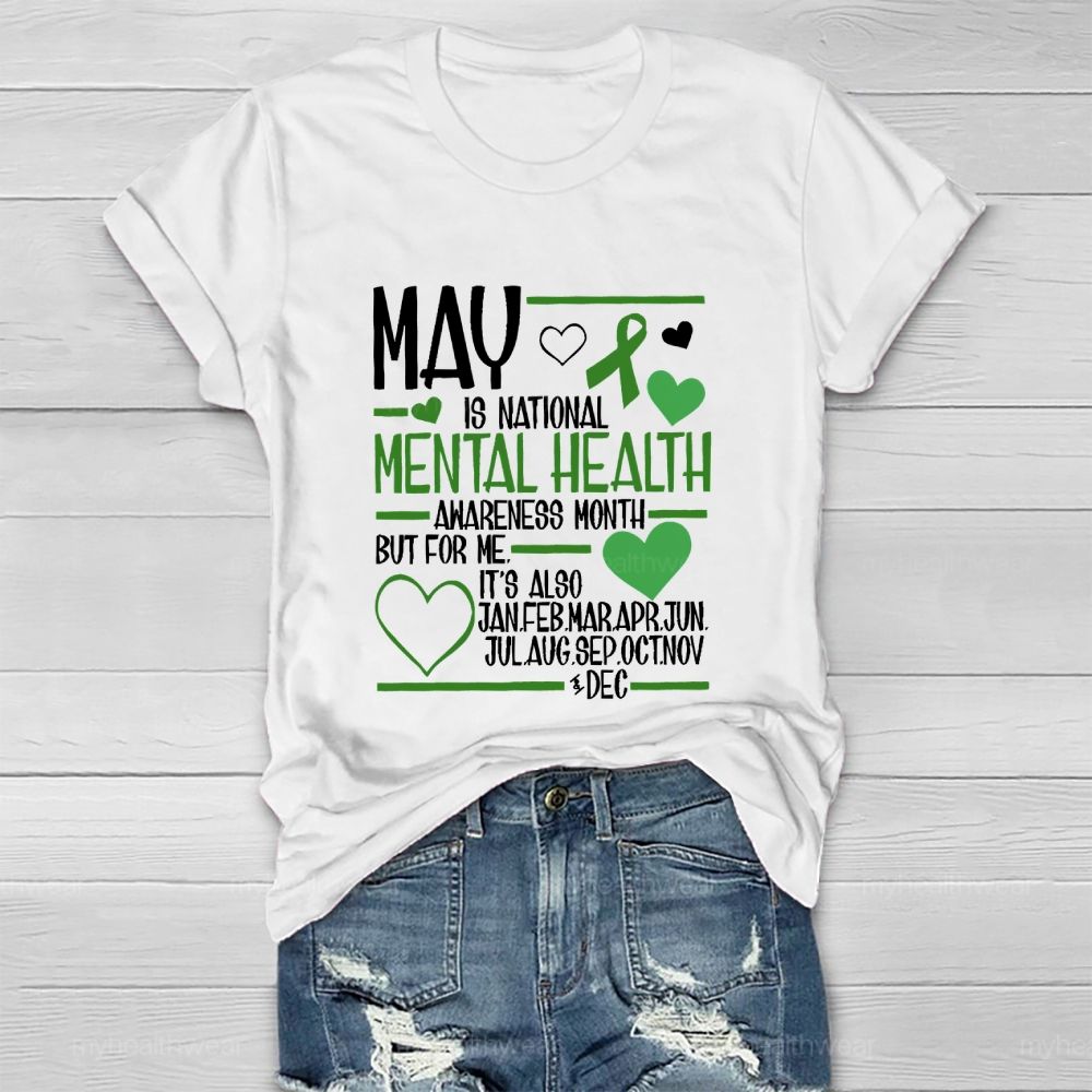 May Is National Mental Health Awareness Month Healthwear T-shirt