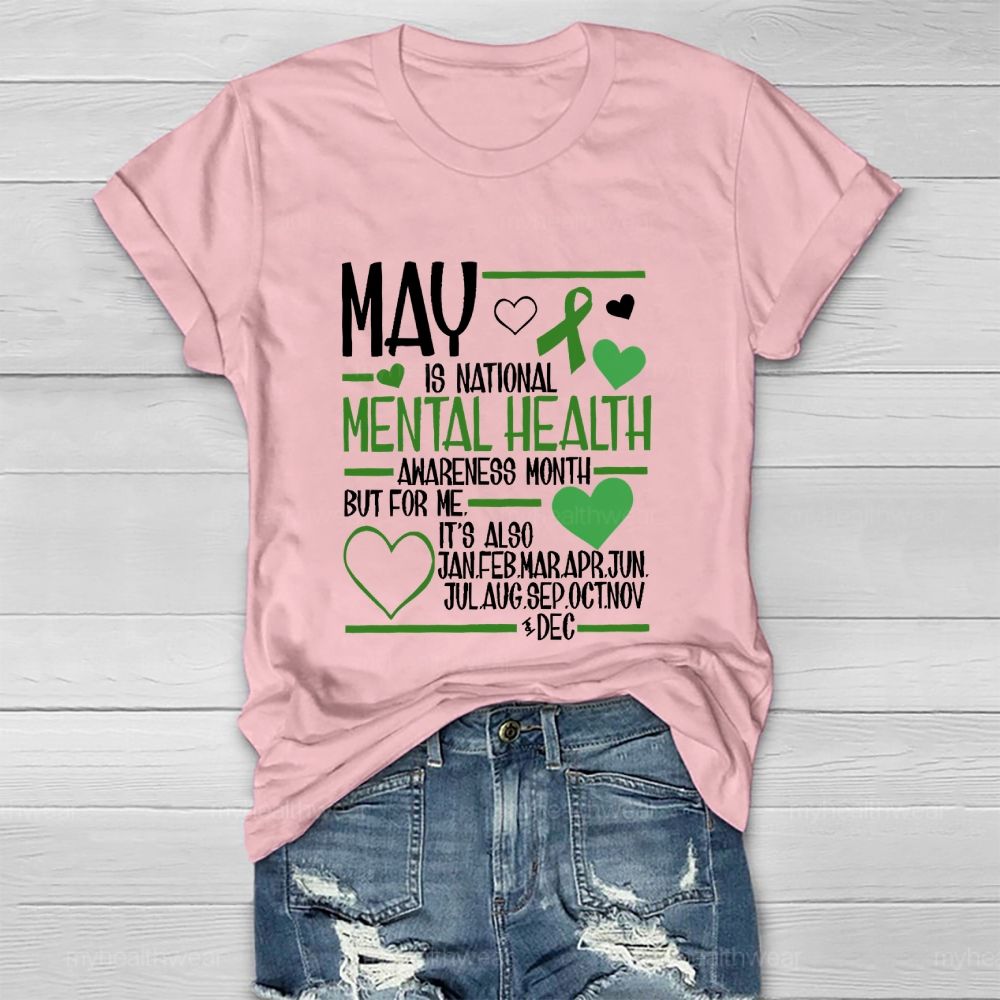 May Is National Mental Health Awareness Month Healthwear T-shirt