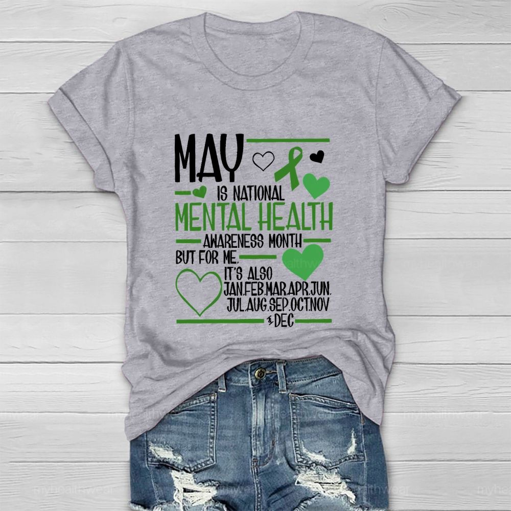 May Is National Mental Health Awareness Month Healthwear T-shirt